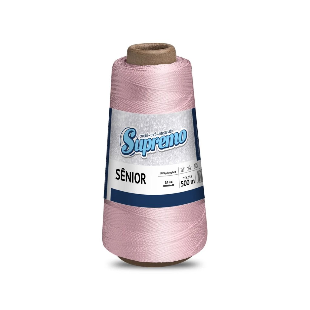 LINHA CROCHÊ SÊNIOR 500M (100% POLIPROPILENO) - ROSA BEBÊ 