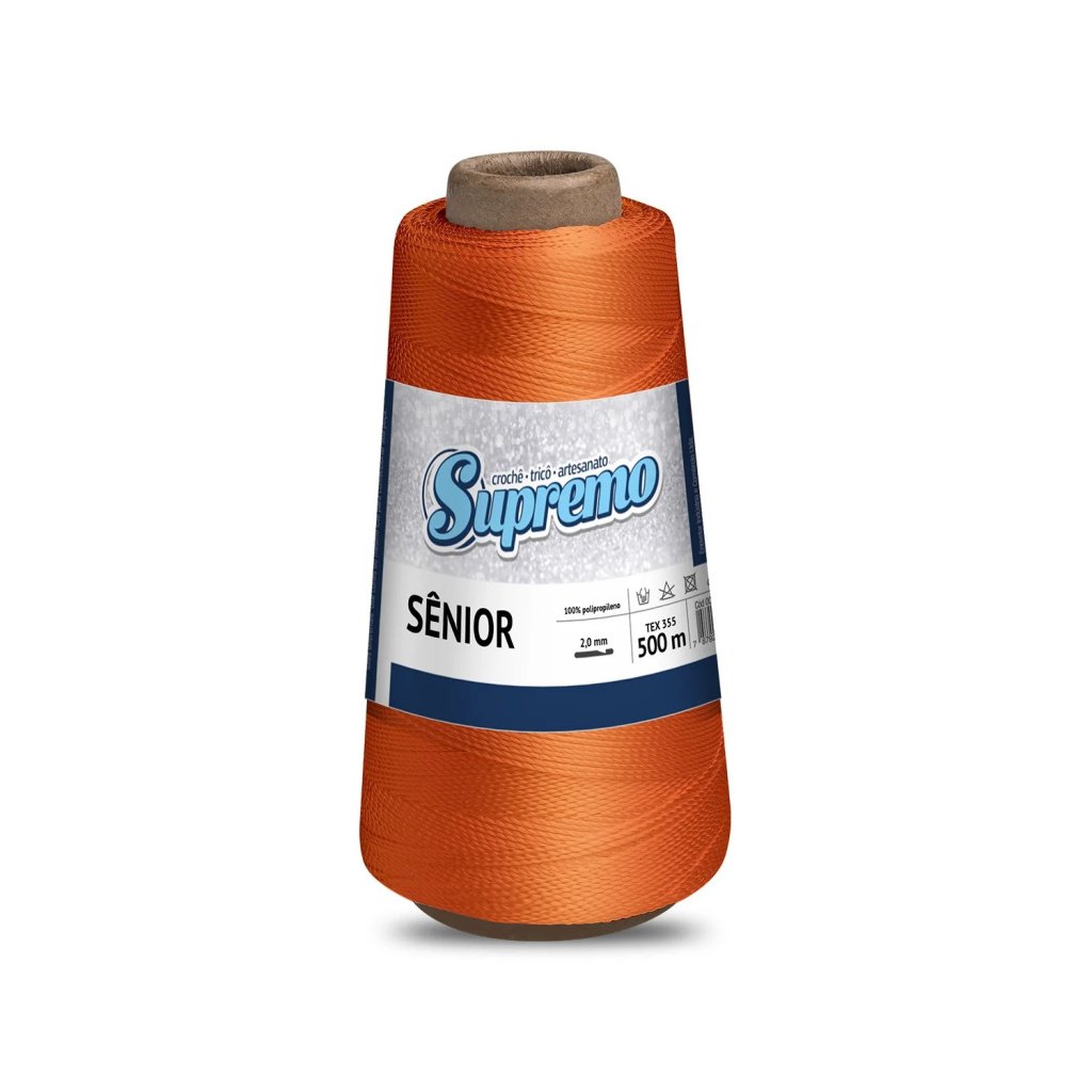 LINHA CROCHÊ SÊNIOR 500M (100% POLIPROPILENO) - LARANJA 