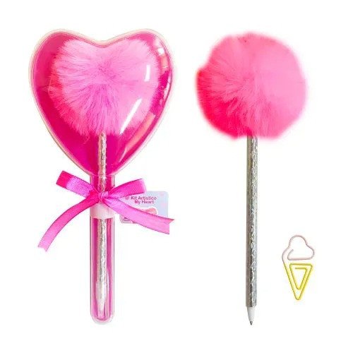 CANETA MY HEART - ROSA PINK 