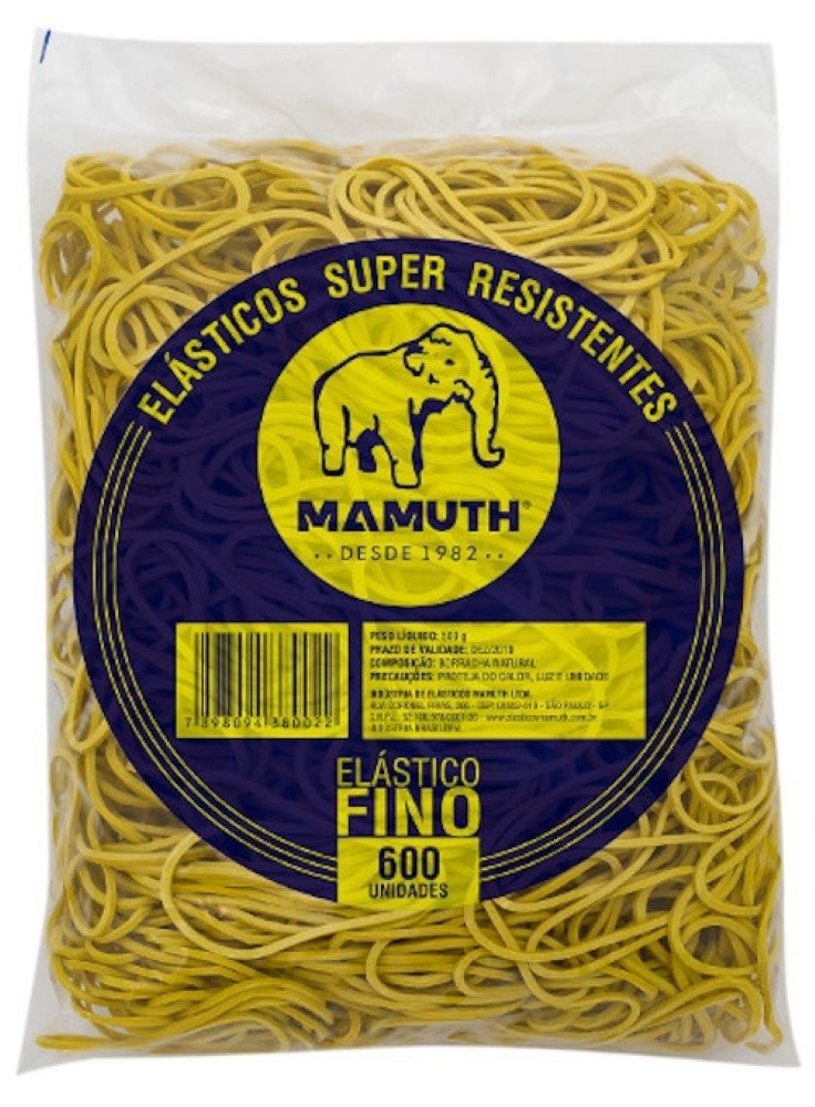 ELÁSTICO FINO MAMUTH - 600 UNIDADES