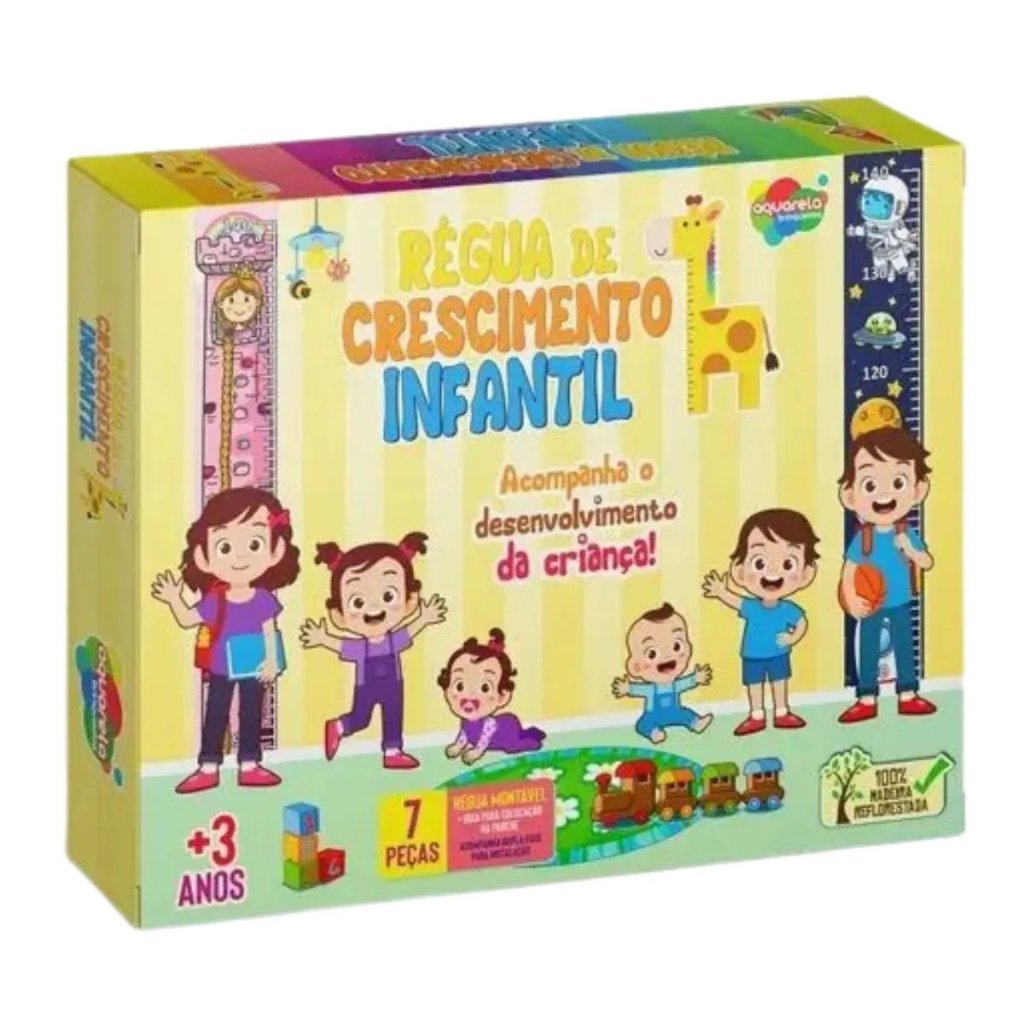RÉGUA DE CRESCIMENTO INFANTIL (7 PEÇAS)