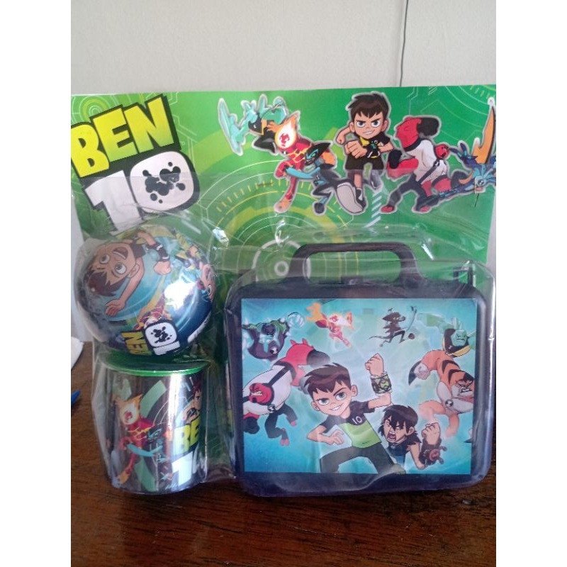 KIT MALETA + COPO + BOLA SURPRESA -  BEN 10 