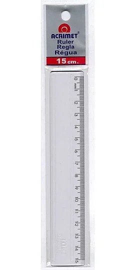 RÉGUA ACRIMET - 15 CM 