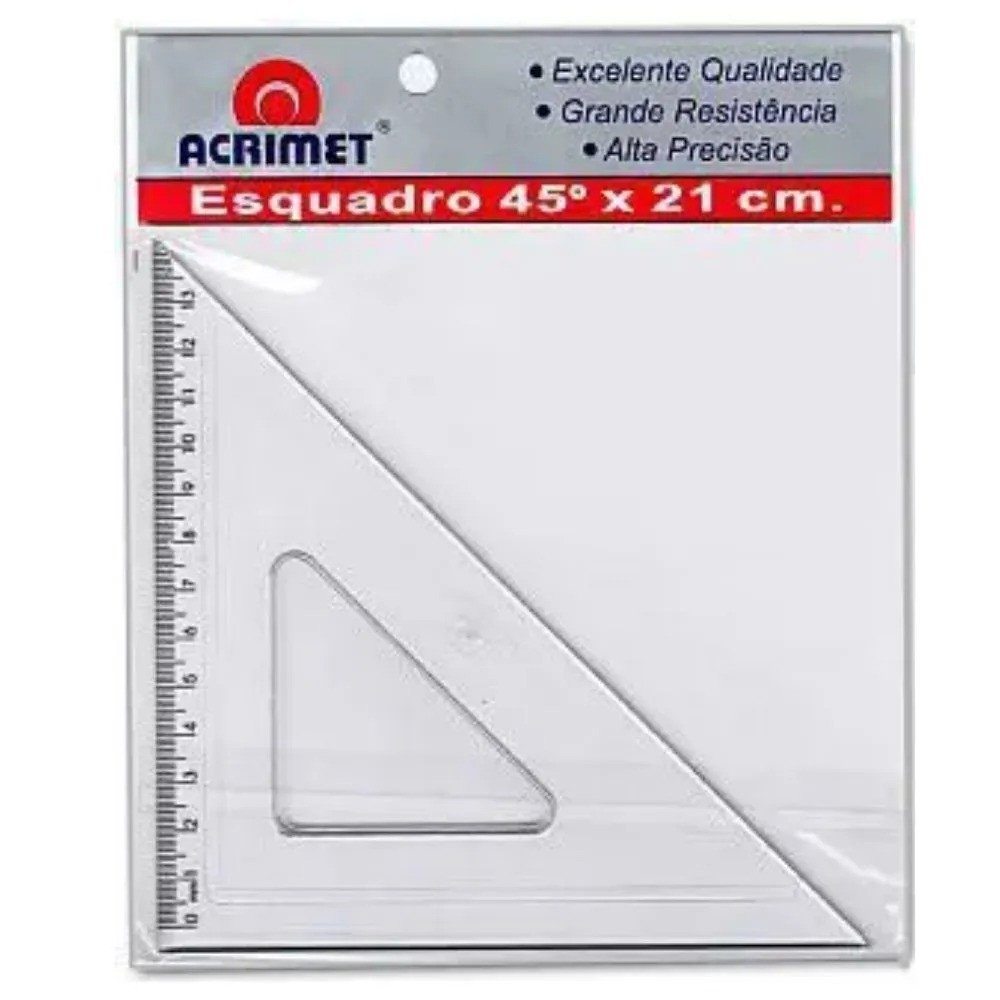 ESQUADRO 45°X21CM