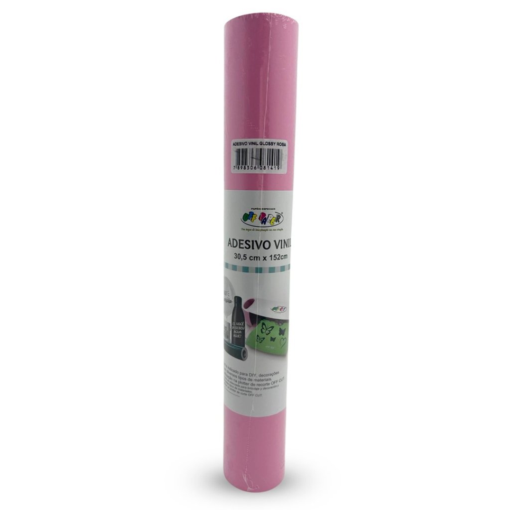ADESIVO VINIL GLOSSY ROSA - 30,5X152CM
