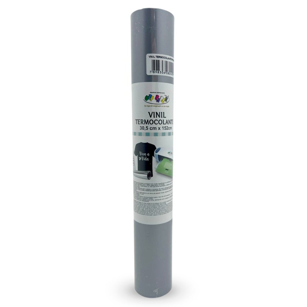 VINIL TERMOCOLANTE PRATA  - 30,5X152CM