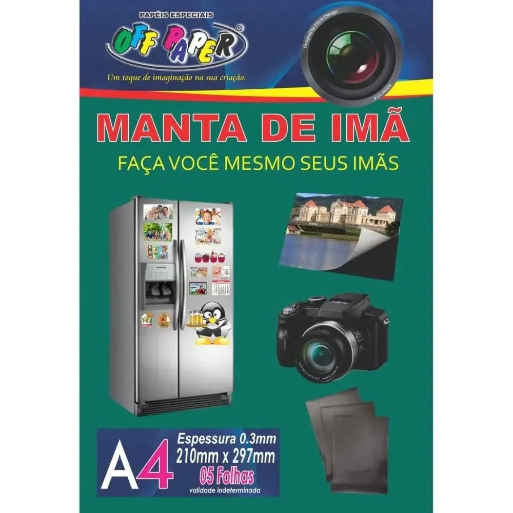 MANTA DE IMÃ - 0.3MM - 5 FOLHAS