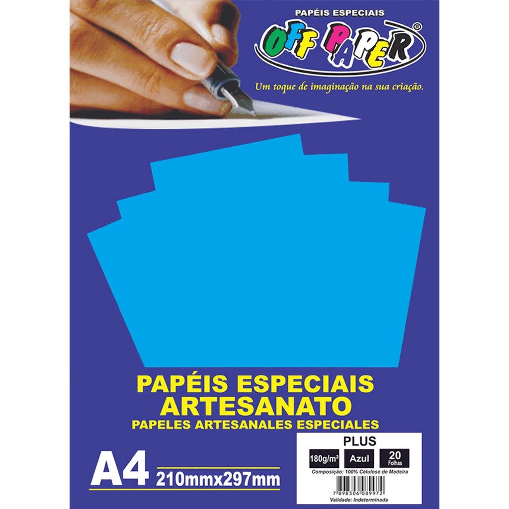 PLUS AZUL - 180G - 20 FOLHAS 