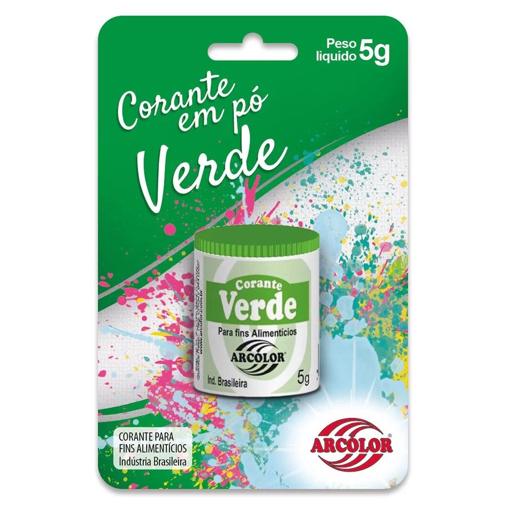 CORANTE EM PÓ - VERDE 