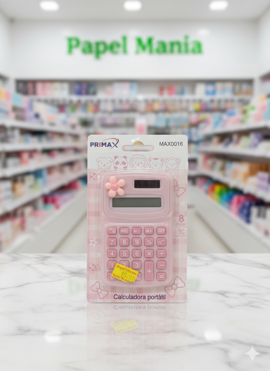 CALCULADORA PORTÁTIL ROSA