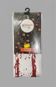 MEIA 7/8 ENFERMEIRA BRANCA COM SANGUE