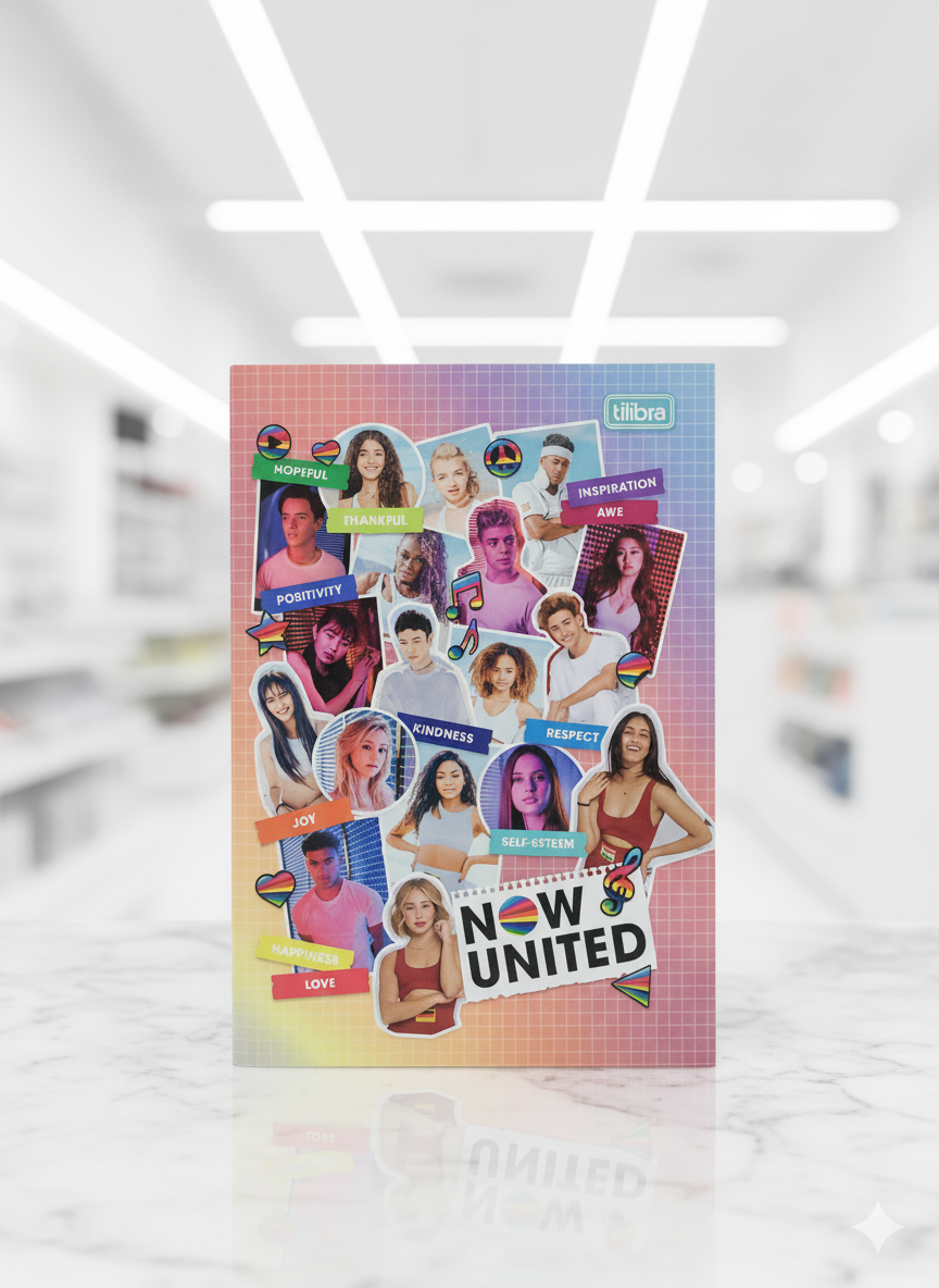 CADERNO BROCHURA PEQUENO NOW UNITED