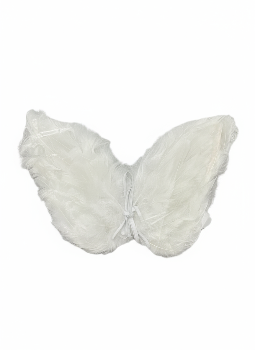 ASAS DE ANJO BRANCA PARA BEBÊ 