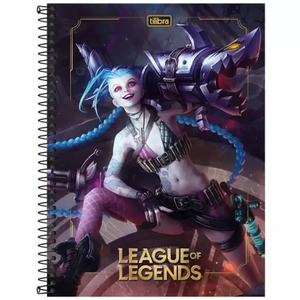 CADERNO LEAGUE OF LEGENDS - 80 FOLHAS