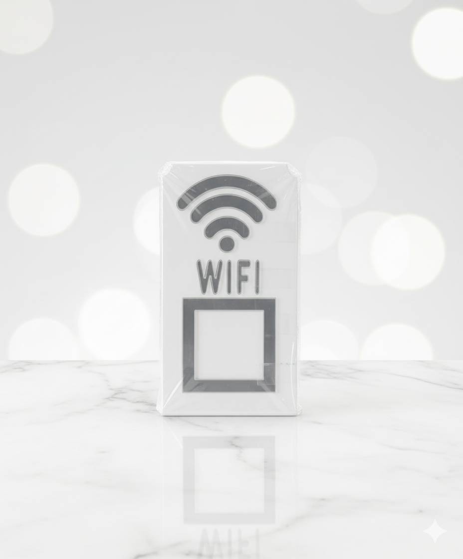 PLACA ACRILICA 14x8  WI-FI 