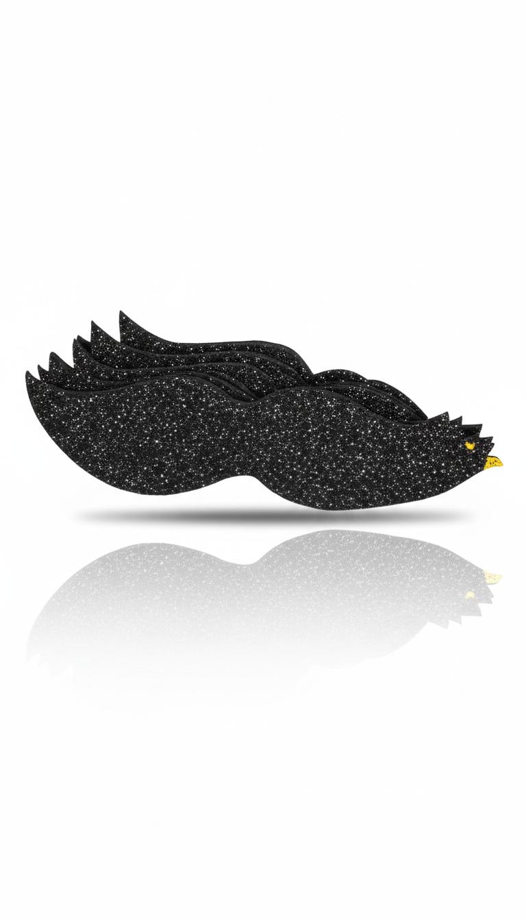 BIGODE DE EVA GLITTER C/8