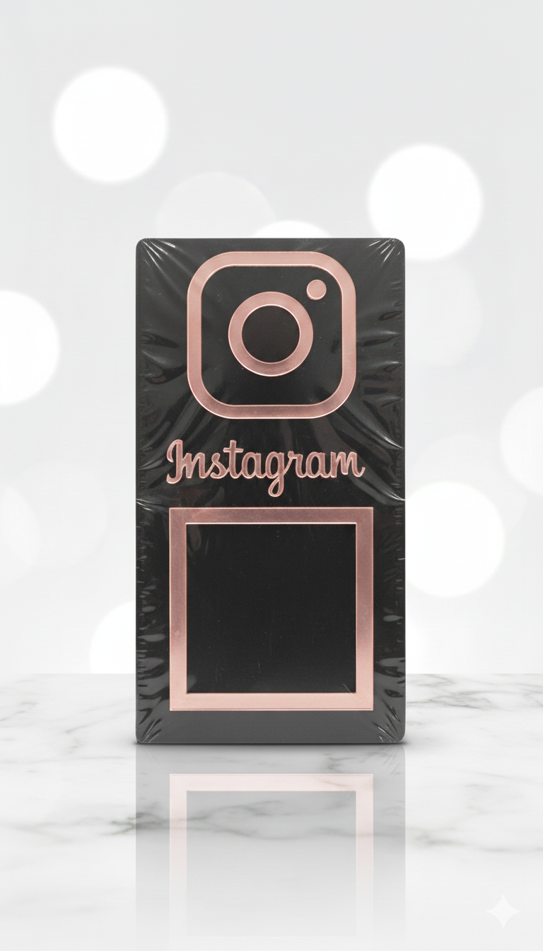 PLACA ACRILICA 14x8  INSTAGRAM
