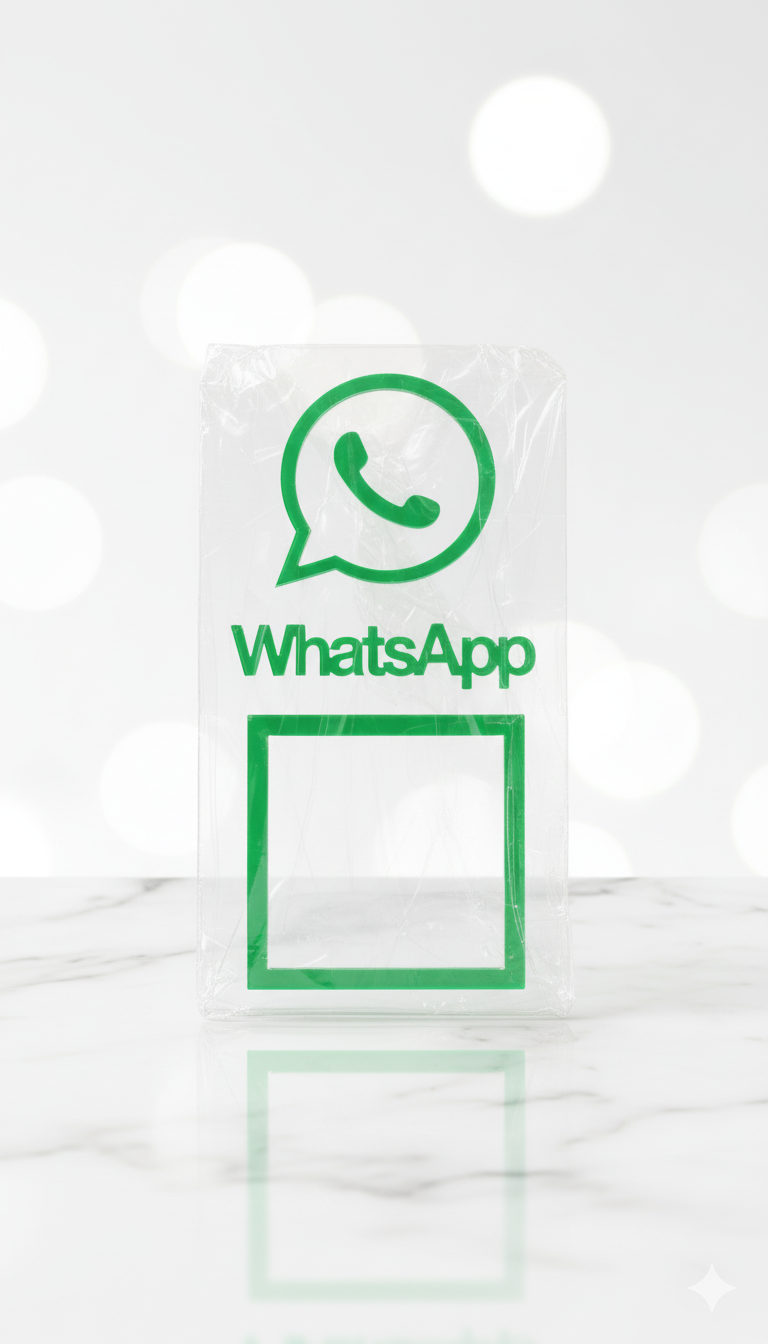 PLACA ACRILICA 14x8  WHATSAPP
