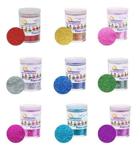 GLITTER PEQ CORES - CADA