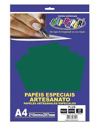 PAPEL COLOR PLUS VERDE 180G C/20 FOLHAS OFF PAPER