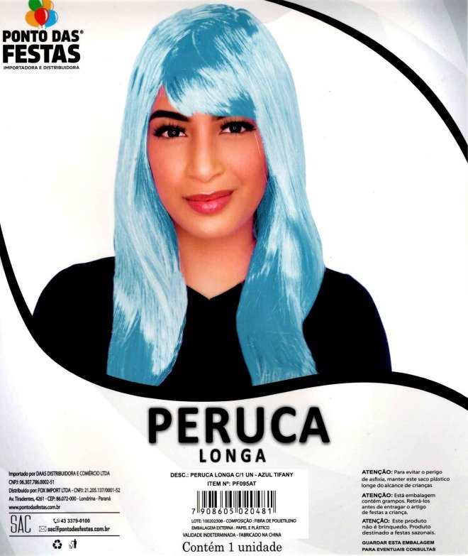 PERUCA LONGA AZUL