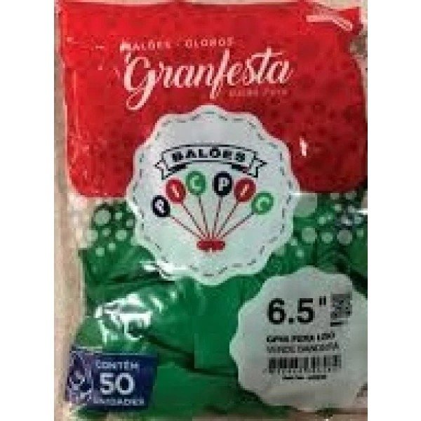 BEXIGAS 6,5 C/50 UNIDADES VERDE BANDEIRA