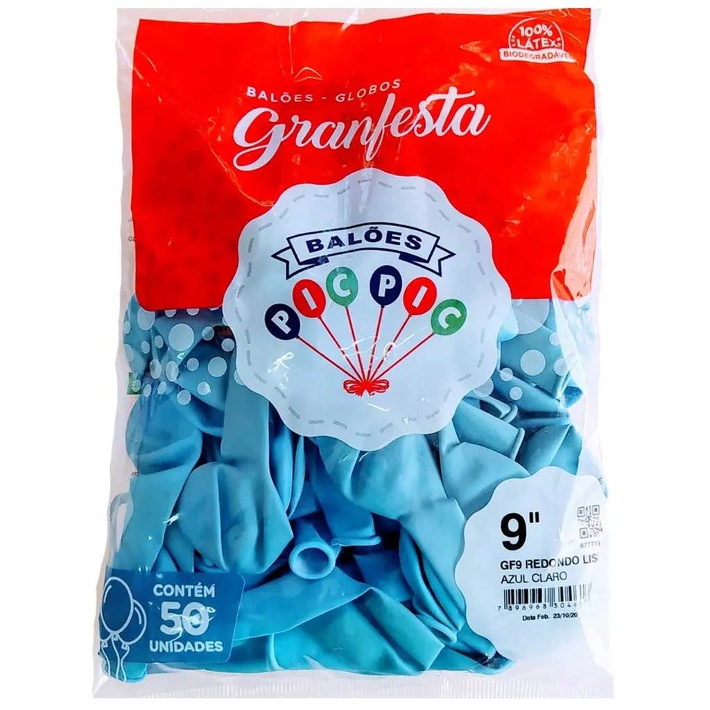 BEXIGAS N 9 C/50 UNIDADES AZUL CLARO