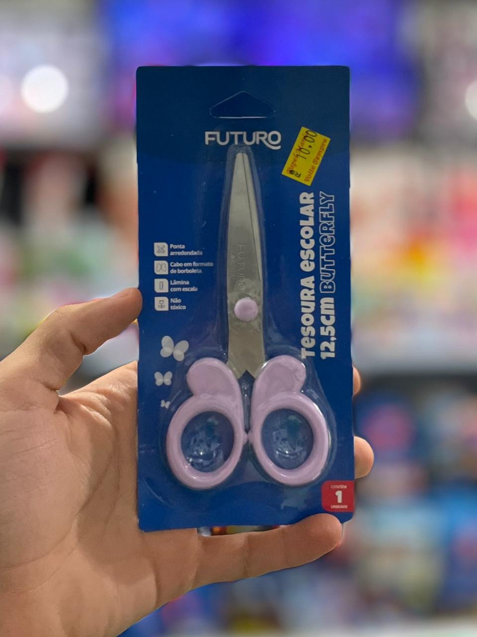 TESOURA ESCOLAR BUTTERFLY