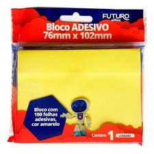 POST IT AMARELO 76mm X 102mm