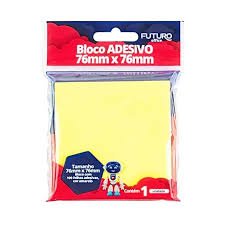 BLOCO ADESIVO GRANDE - AMARELO C/50