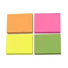 BLOCO POST IT NEON C/4 C/100
