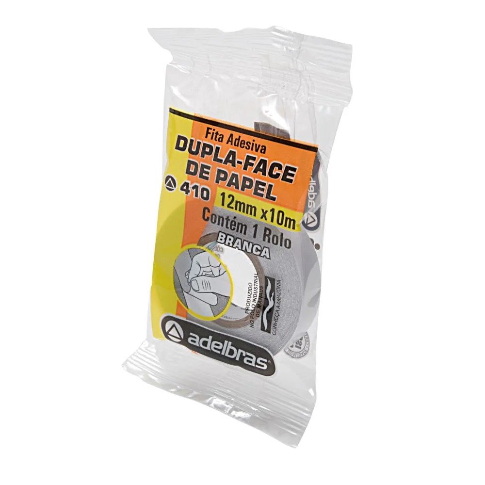 DUPLA FACE BRANCA 12mmX30m
