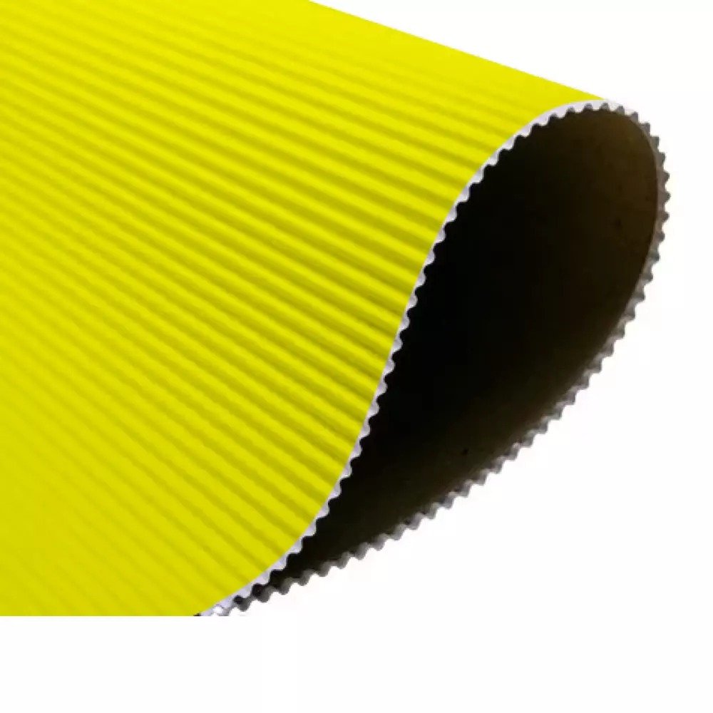 PAPEL MICROONDULADO AMARELO 50x80cm