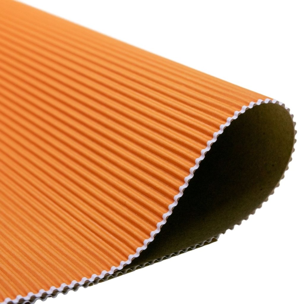 PAPEL MICROONDULADO LARANJA 50X80cm