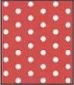 EVA DECORADO VERMELHO POÁ BRANCO 40x60cm