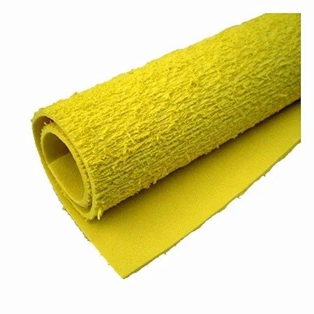 EVA ATOALHADO AMARELO 40x48cm