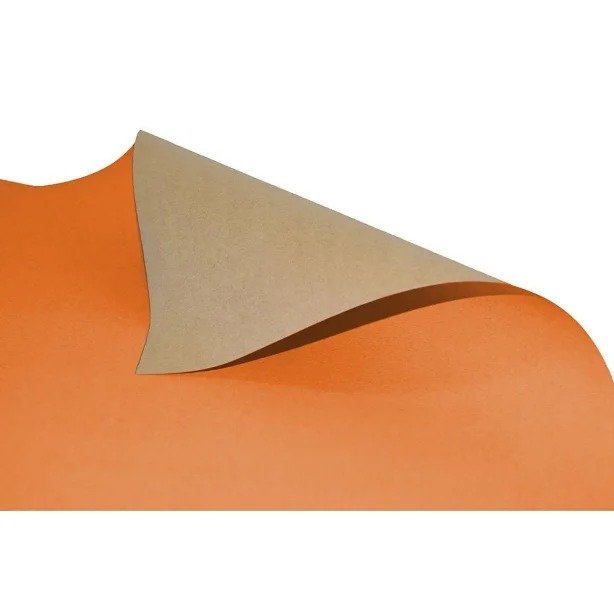 PAPEL CARTÃO LARANJA 66x49cm