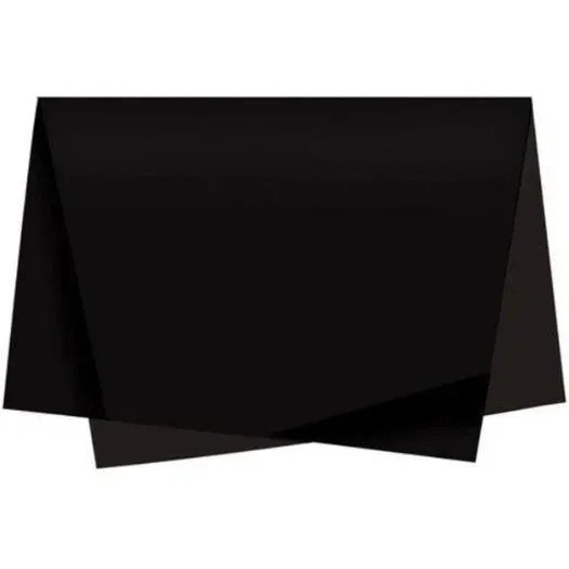 PAPEL SEDA PRETA 48x60cm