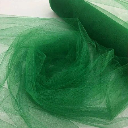 TECIDO TULE VERDE BANDEIRA 1mX60cm