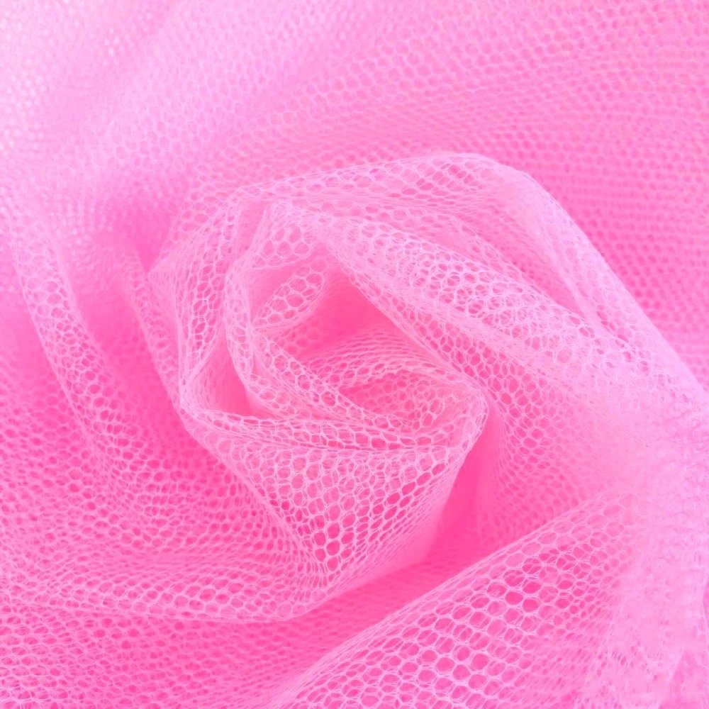 TECIDO TULE ROSA 1mX60cm