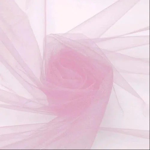 TECIDO TULE ROSA BEBÊ 1mX60cm