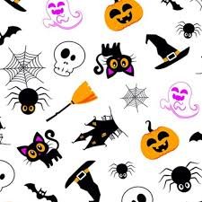 TNT DECORADO 1,4X1 MTRS HALLOWEEN BRANCO
