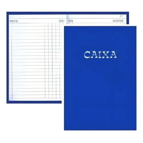 LIVRO CAIXA PEQUENO - 100 FOLHAS
