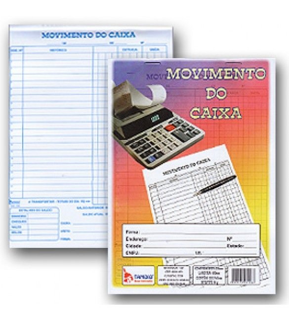 MOVIMENTO DO CAIXA 215mm X 150mm C/100 FOLHAS