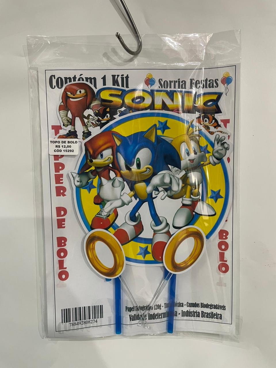 TOPO DE BOLO - SONIC