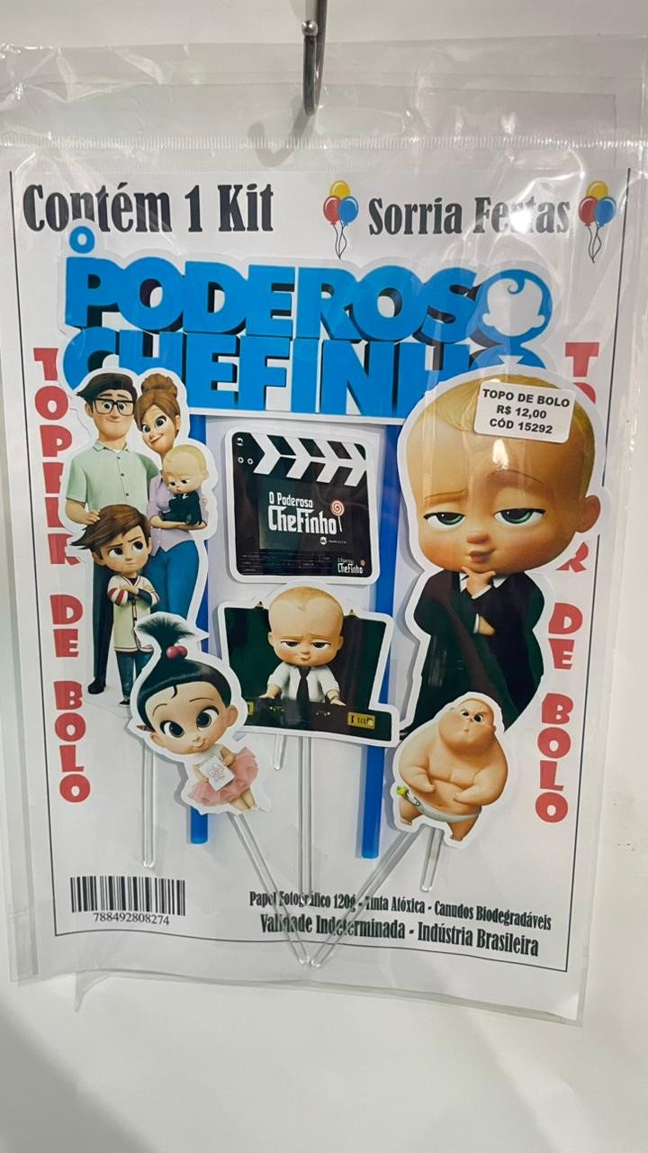 TOPO DE BOLO - PODEROSO CHEFINHO