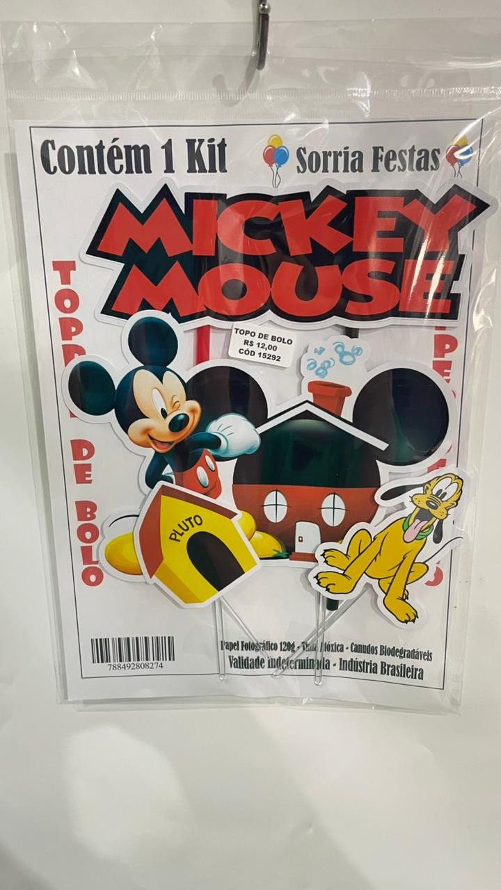 TOPO DE BOLO - MICKEY MOUSE