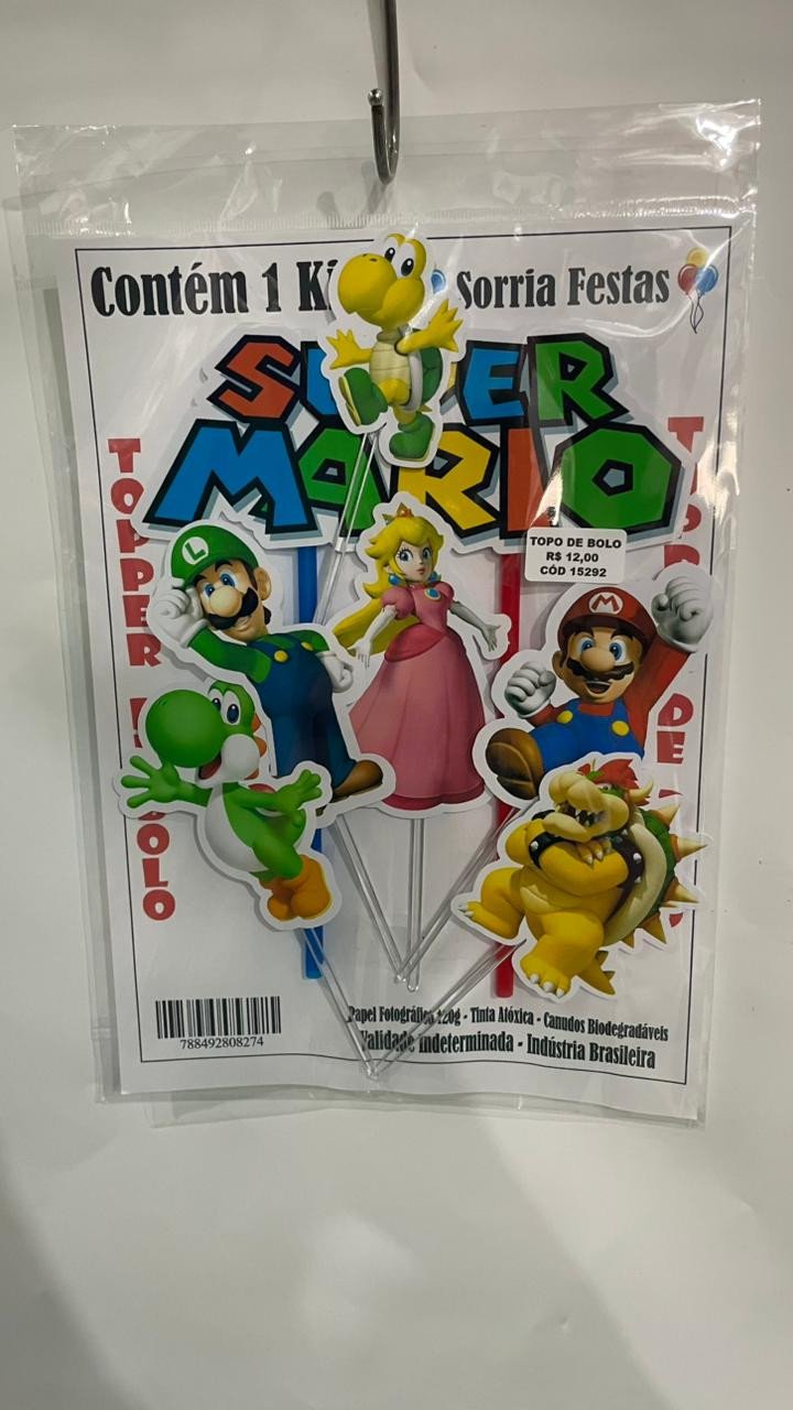 TOPO DE BOLO - MARIO