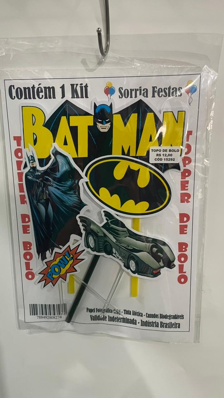 TOPO DE BOLO - BATMAN