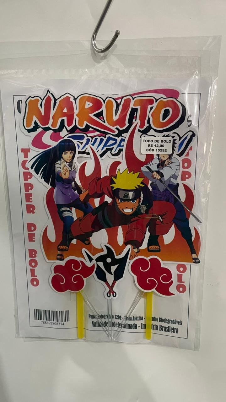 TOPO DE BOLO - NARUTO 1